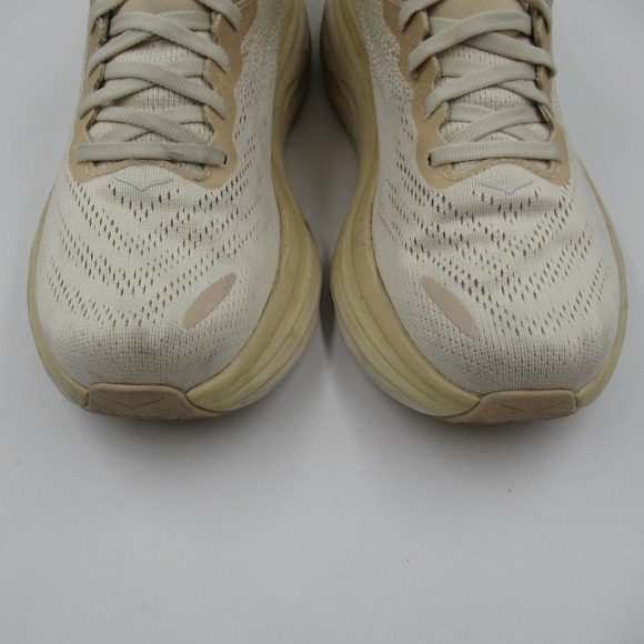 Hoka Bondi 8 Men's Running Shoes Sneakers Beige Size 10D - Picture 3 of 11